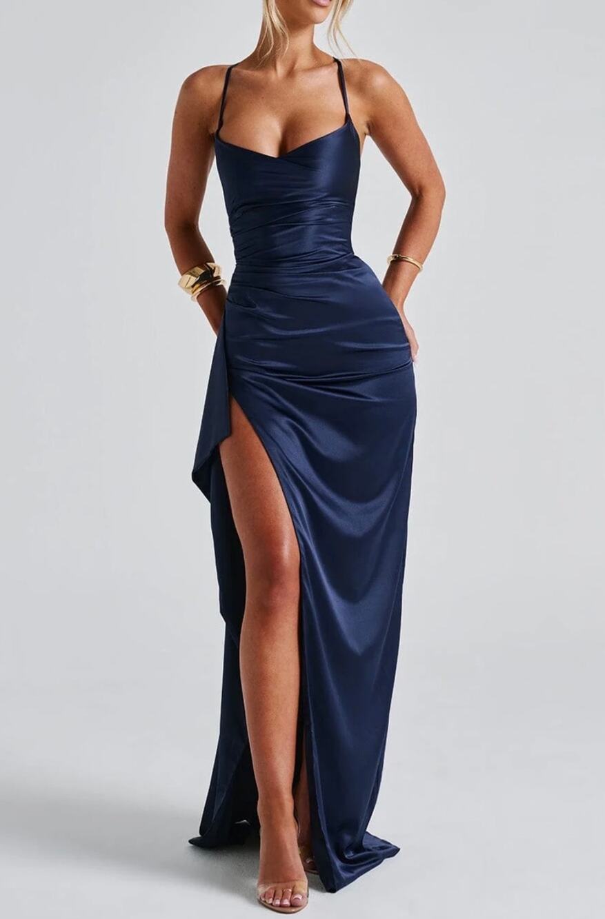 Babyboo Helen Maxi Full length Dress Navy Size XXL NEW NWT